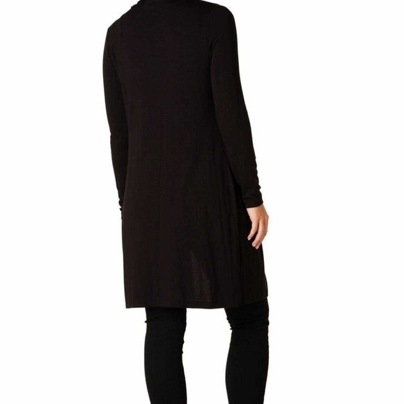 Yest Yessica Women's Long Cardigan Sweater Black Size 10 - Picture 2 of 10